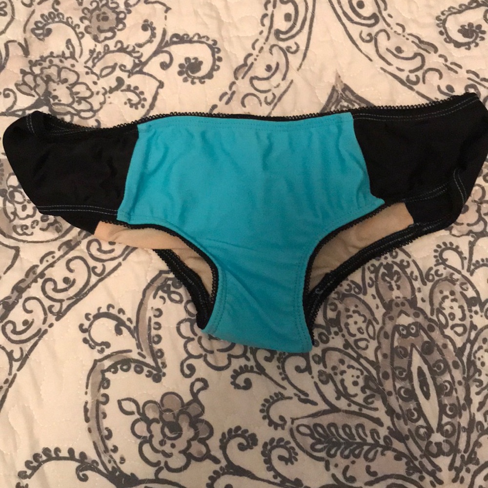 Black and Blue Bikini Bottom